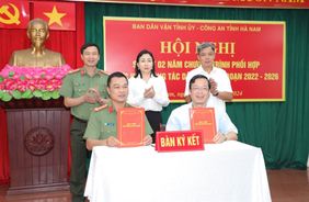 Ban Dân vận Tỉnh ủy và Công an tỉnh Hà Nam tăng cường phối hợp trong công tác dân vận