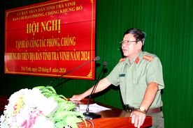Trà Vinh: Hội nghị tập huấn công tác phòng, chống khủng bố năm 2024