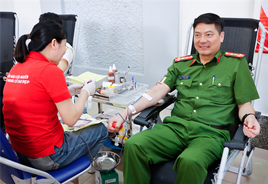 Lai Châu: Gần 200 cán bộ, chiến sĩ Công an tỉnh tham gia hiến máu tình nguyện