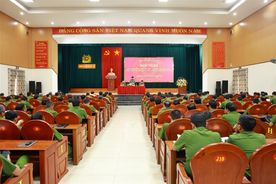 Hội nghị đối thoại giữa lãnh đạo Công an tỉnh Quảng Trị với Công an cấp xã