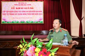 Quyết tâm hoàn thành tiêu chí an ninh, trật tự trong xây dựng nông thôn mới