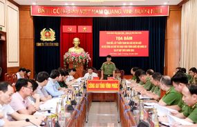 Công an tỉnh Vĩnh Phúc tọa đàm trao đổi, lấy ý kiến tham gia các dự án Luật do Bộ Công an chủ trì soạn thảo