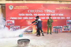 Tuyên truyền, trải nghiệm, thực hành chữa cháy và cứu nạn cứu hộ tại các trường học