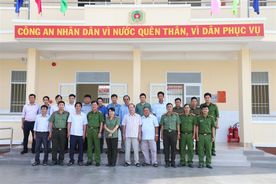 Sóc Trăng: Nghiệm thu, bàn giao trụ sở Công an xã An Lạc Tây, huyện Kế Sách