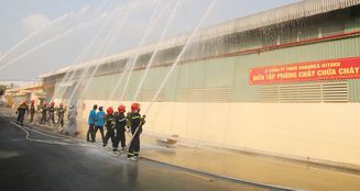 An Giang: Diễn tập phương án chữa cháy, cứu nạn, cứu hộ