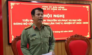 Đảng ủy Công an tỉnh Đắk Nông đẩy mạnh công tác tuyên truyền về Đại hội Đảng các cấp