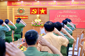 Quảng Trị: Phát động học tập gương chiến đấu dũng cảm của 02 cán bộ Công an nhân dân hy sinh khi thực hiện nhiệm vụ
