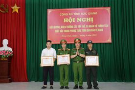 Bắc Giang: Khen thưởng mô hình "Tiếng kẻng an ninh" và các điển hình trong phong trào "Toàn dân bảo vệ an ninh Tổ quốc"