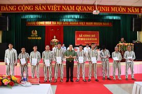 Quảng Nam: 90 phạm nhân Trại giam An Điềm, Bộ Công an được đặc xá dịp 30/4