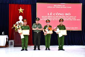 Quảng Nam: Công an 03 phường thuộc thị xã Điện Bàn được công nhận đạt kiểu mẫu về ANTT và văn minh đô thị năm 2024