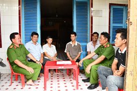 Công an xã chủ động thực hiện tốt phong trào thi đua Vì an ninh Tổ quốc