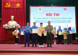 Sôi nổi Hội thi “Em yêu chiến sĩ Công an nhân dân”