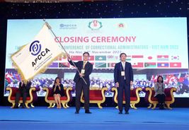 Bế mạc Hội nghị Cán bộ quản lý trại giam khu vực Châu Á - Thái Bình Dương lần thứ 41