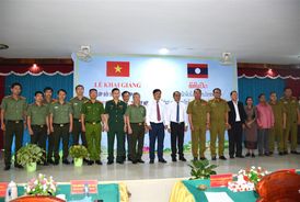 Khai giảng Lớp bồi dưỡng nghiệp vụ cho cán bộ, chiến sỹ Công an tỉnh Sê Kông