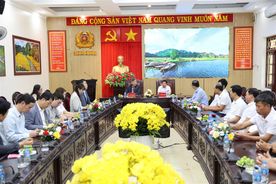 Đoàn đại biểu cấp cao Cơ quan Cảnh sát biển Hàn Quốc thăm và chào xã giao Công an tỉnh Ninh Bình