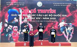 Đội tuyển Võ cổ truyền Công an nhân dân xuất sắc đoạt nhiều huy chương tại Giải vô địch Câu lạc bộ Võ cổ truyền quốc gia năm 2025