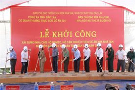 Đắk Lắk: Khởi công xây 4.285 căn nhà cho các hộ nghèo, cận nghèo.