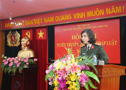 Cục Công tác Đảng và công tác chính trị tổ chức Hội nghị tuyên truyền phổ biến pháp luật năm 2022