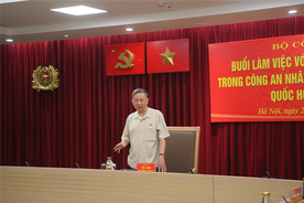 Bộ Công an làm việc với các đại biểu Quốc hội trong Công an nhân dân dự kỳ họp thứ 7, Quốc hội khóa XV