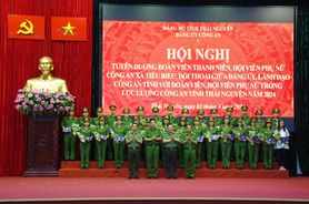 Thái Nguyên: Tuyên dương đoàn viên thanh niên, phụ nữ Công an xã tiêu biểu