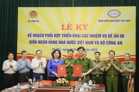 Bộ Công an và Ngân hàng Nhà nước ký kết Kế hoạch phối hợp triển khai thực hiện các nhiệm vụ tại Đề án 06
