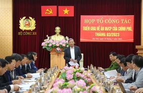 Họp Tổ công tác triển khai Đề án 06 tháng 3/2023