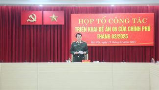 Họp Tổ công tác triển khai Đề án 06 tháng 02/2025