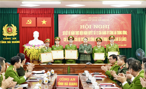 Hà Giang: Sơ kết thực hiện Nghị quyết của Đảng ủy Công an Trung ương, Chỉ thị của Bộ Công an về xây dựng lực lượng Công an xã, thị trấn