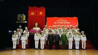 Cao Bằng: Công an xã là lực lượng nòng cốt trong công tác bảo đảm an ninh, trật tự ở cơ sở