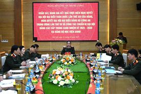 Chuẩn bị kỹ lưỡng cho công tác tổ chức Đại hội điểm tại Đảng bộ Học viện An ninh nhân dân