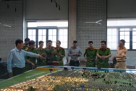 Khảo sát khu vực chuẩn bị cho giải chạy “Hành trình 80 năm – Vì An ninh Tổ quốc”