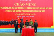Tiếp nhận lực lượng tham gia huấn luyện diễu binh, diễu hành kỷ niệm 50 năm Ngày Giải phóng miền Nam