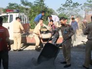 Đoàn viên thanh niên Cảnh sát giao thông tỉnh Lai Châu tăng cường giúp dân ở cơ sở
