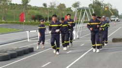 Công an Thái Bình tích cực tập luyện, sẵn sàng cho Hội thi nghiệp vụ phòng cháy, chữa cháy và cứu nạn, cứu hộ khu vực II