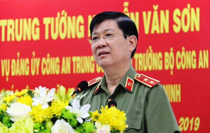 Thứ Trưởng Nguyễn Văn Sơn kiểm tra công tác tại Công an tỉnh Tây Ninh