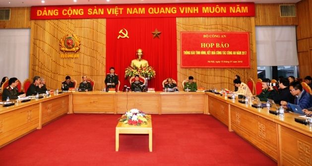 Bộ Công an họp báo về tình hình, kết quả công tác Công an năm 2017