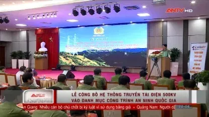 Hệ thống truyền tải điện 500kV vào danh mục công trình an ninh quốc gia
