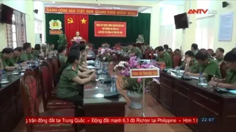 Thứ trưởng Nguyễn Văn Sơn làm việc tại Công an tỉnh Bắc Kạn