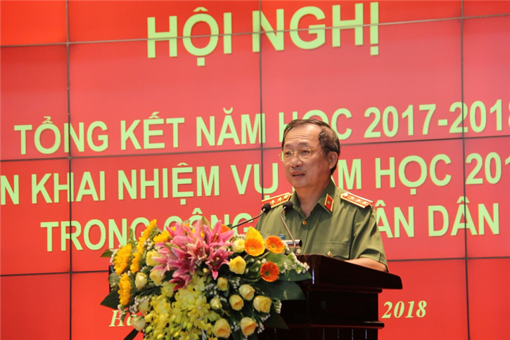 Hội nghị triển khai nhiệm vụ năm học 2018 - 2019 trong Công an nhân dân