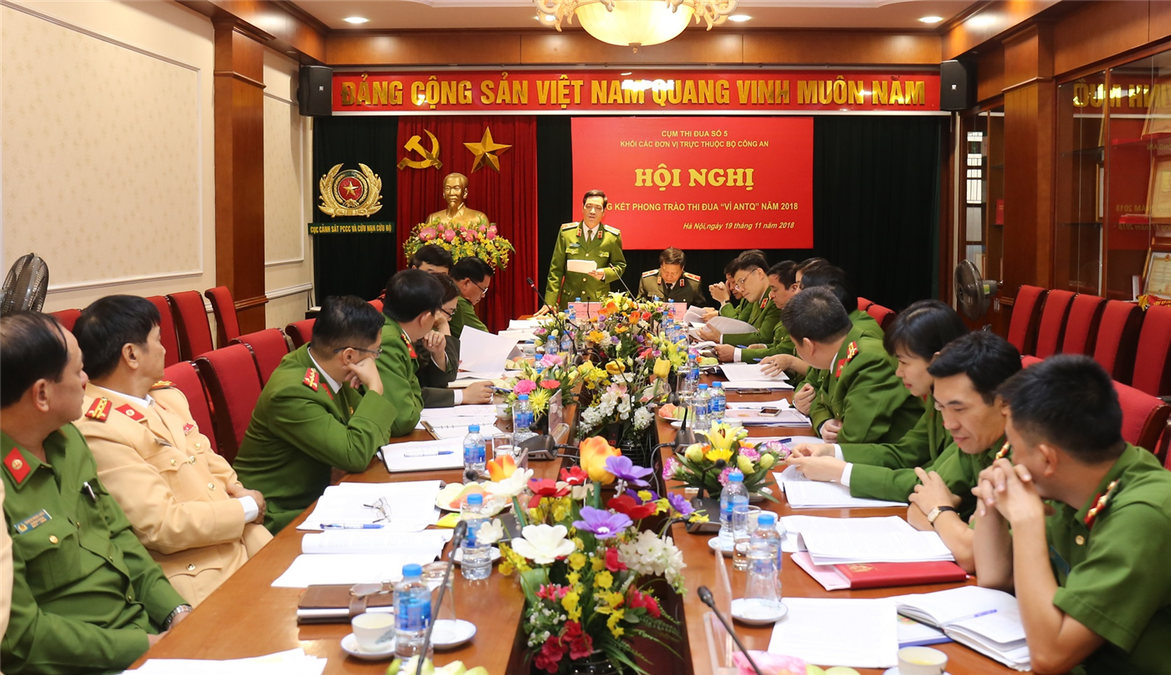 Cụm thi đua số 5 – Khối các đơn vị thuộc Bộ Công an tổng kết phong trào thi đua “Vì an ninh Tổ quốc” năm 2018