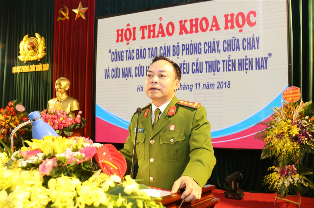 Hội thảo khoa học “Công tác đào tạo cán bộ phòng cháy, chữa cháy và cứu nạn, cứu hộ đáp ứng yêu cầu thực tiễn hiện nay”