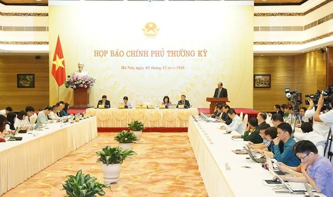 Họp báo Chính phủ thường kỳ tháng 11/2018