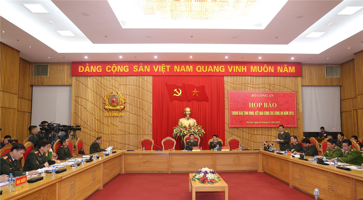 Bộ Công an họp báo thông báo tình hình, kết quả công tác công an năm 2018
