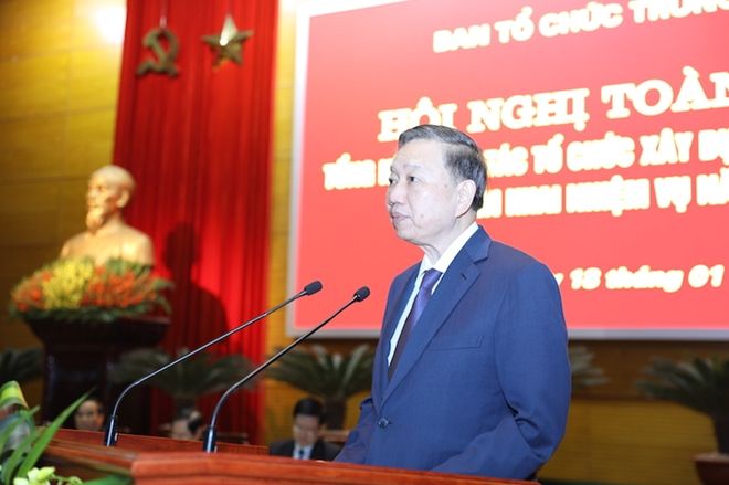 Bộ trưởng Tô Lâm dự Hội nghị toàn quốc tổng kết công tác tổ chức xây dựng Đảng năm 2018, triển khai nhiệm vụ năm 2019