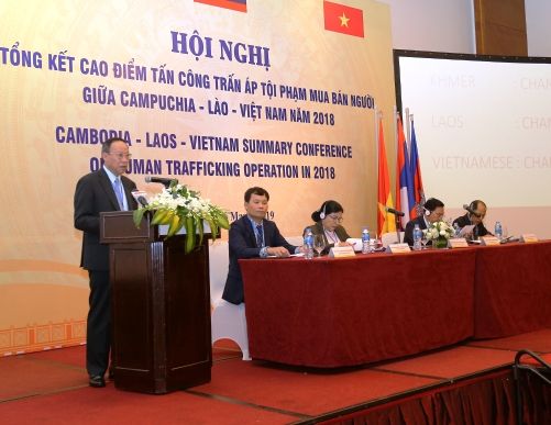 Tổng kết cao điểm tấn công, trấn áp tội phạm mua bán người giữa Campuchia - Lào - Việt Nam năm 2018