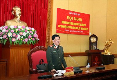 Triển khai xây dựng Nghị định của Chính phủ quy định về xây dựng Công an xã, thị trấn chính quy