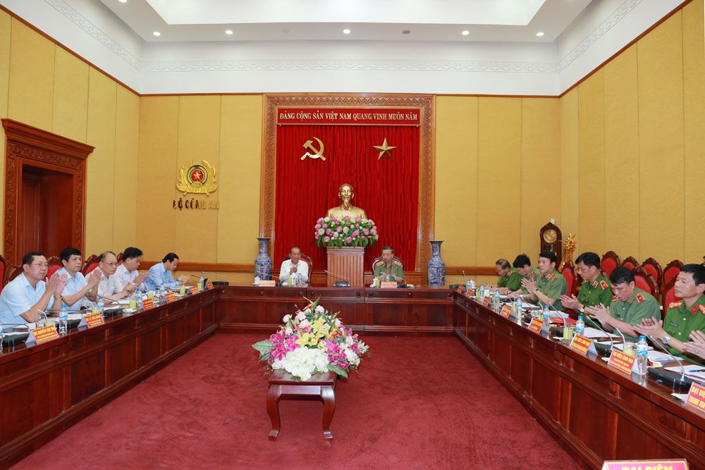 Đoàn kiểm tra số 1, Ban Chỉ đạo Trung ương về phòng, chống tham nhũng làm việc với Đảng ủy Công an Trung ương