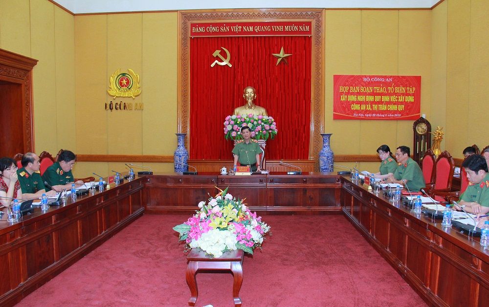 Ban soạn thảo, Tổ biên tập xây dựng Nghị định quy định việc xây dựng Công an xã, thị trấn chính quy họp phiên thứ hai
