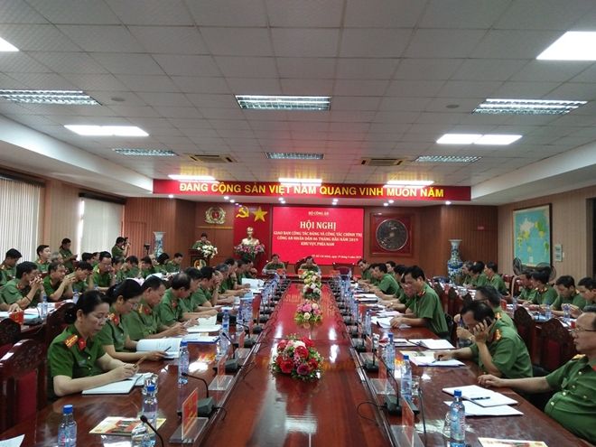 Bộ Công an giao ban công tác đảng, công tác chính trị trong Công an nhân dân 6 tháng đầu năm 2019 khu vực phía Nam