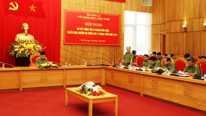 Viện Khoa học và công nghệ - Bộ Công an sơ kết công tác 6 tháng đầu năm 2019